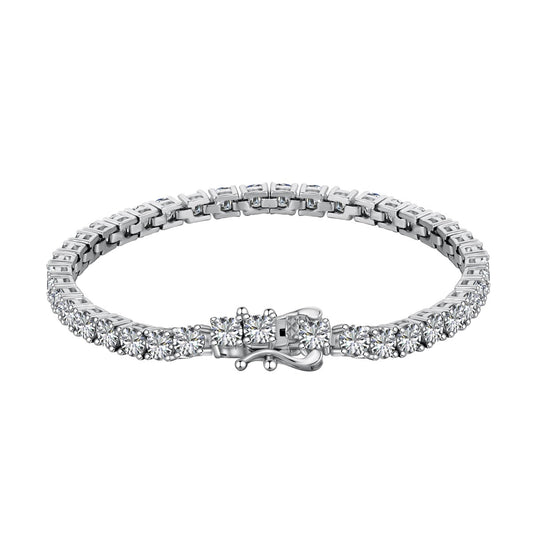 [Vintora Jewelry]Luxurious Ornate Round Cut Tennis Bracelet
