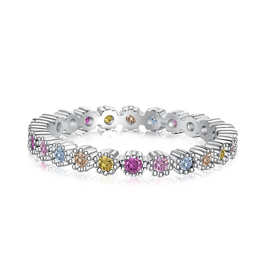 [Vintora Jewelry]Exquisite Colorful Round Cut Party Ring