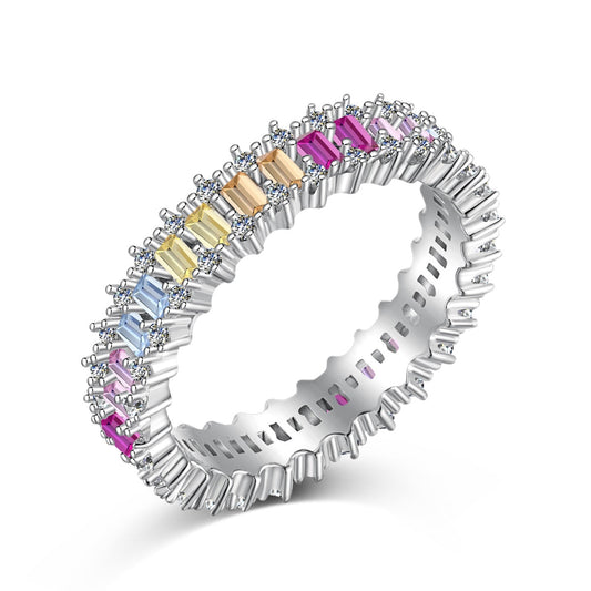 [Vintora Jewelry]Splashy Ornate Emerald Cut Cocktail Ring