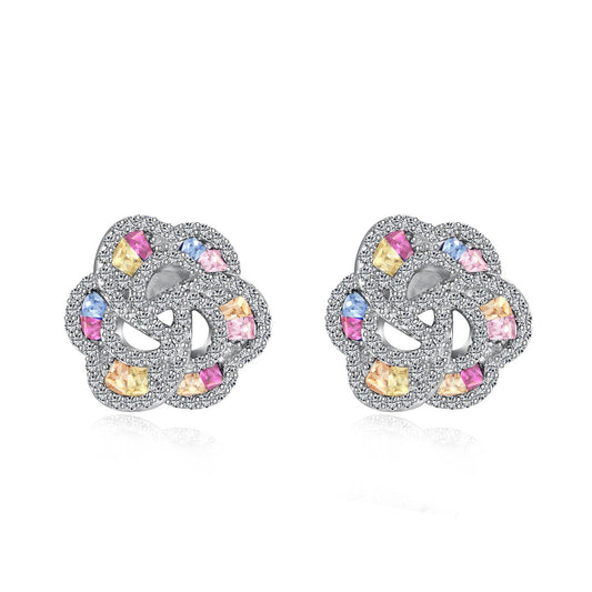 [Vintora Jewelry]Exquisite Flower Shape Daily Earrings