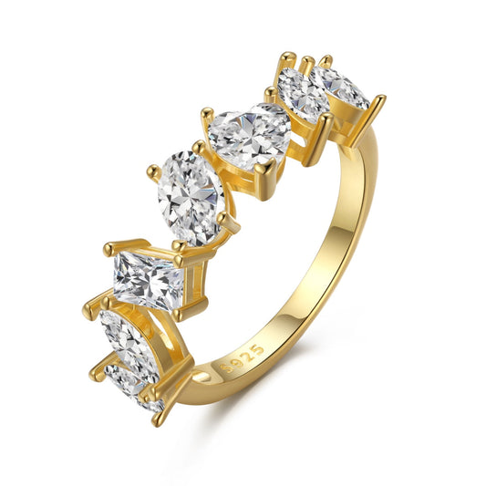 [Vintora Jewelry]Delicate Multi Cut Ring