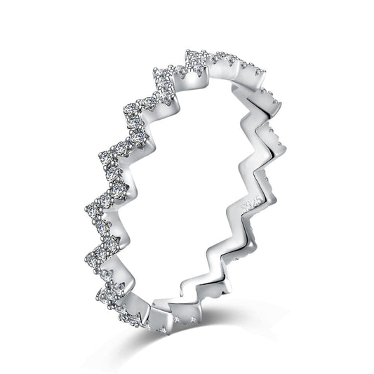 [Vintora Jewelry]Delicate Enchanting Wave Shape Daily Ring