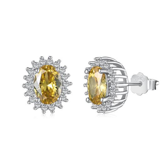 [Vintora Jewelry]Delicate Radiant Oval Cut Daily Earrings