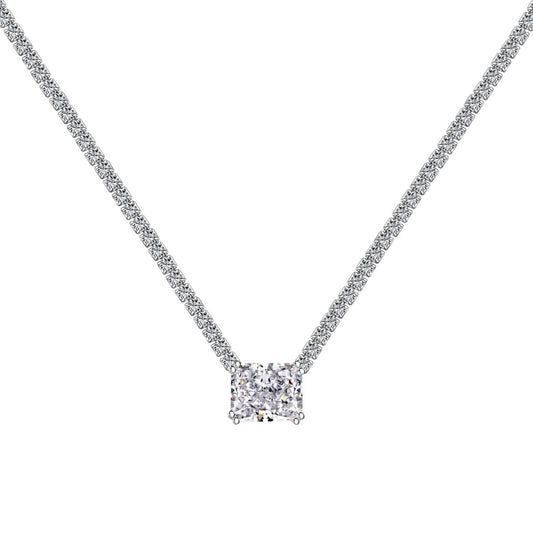 [Vintora Jewelry]4.0 Carat Elegant Radiant Cut Necklace