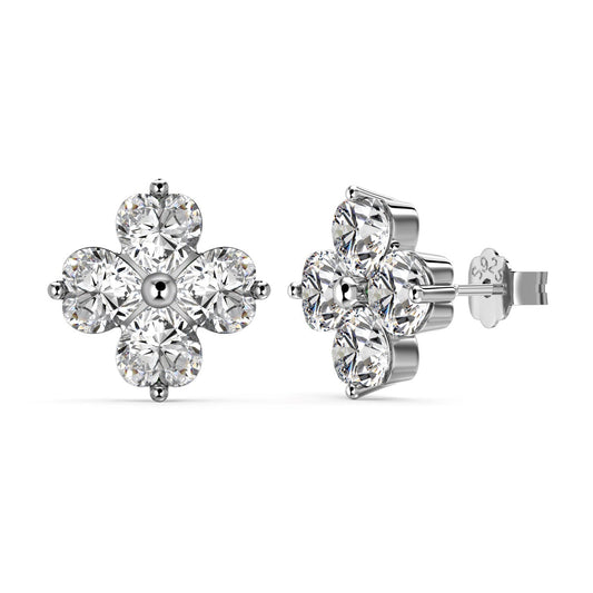 [Vintora Jewelry]Four-Leaf Clover Ball Earrings