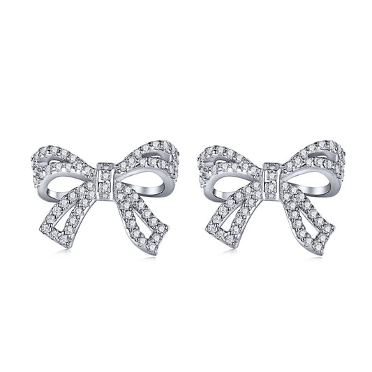 [Vintora Jewelry]Dainty Bow Shape Earrings