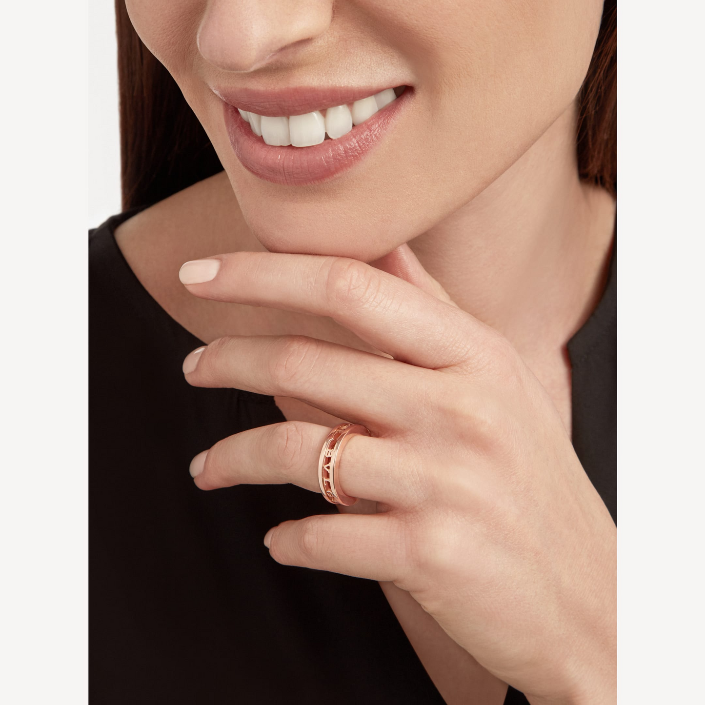 [Vintora]ZERO 1 ONE-BAND WITH OPENWORK LOGO SPIRAL RING