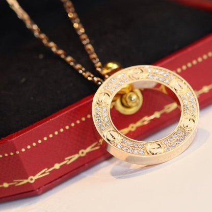 [Vintora]LOVE NECKLACE ADJUSTABLE ROSE GOLD