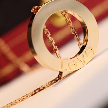 [Vintora]LOVE NECKLACE ADJUSTABLE ROSE GOLD