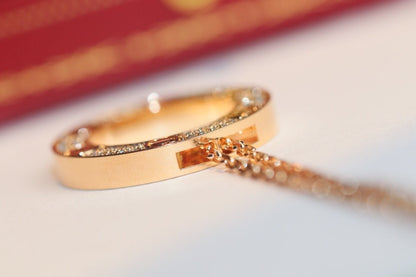 [Vintora]LOVE NECKLACE ADJUSTABLE ROSE GOLD