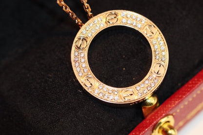 [Vintora]LOVE NECKLACE ADJUSTABLE ROSE GOLD