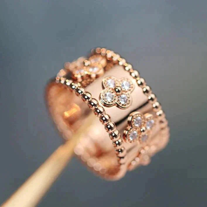 [Vintora]CLOVER KALEIDOSCOPE RING 10MM