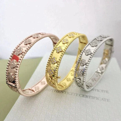 [Vintora]BRACELET CLOVER DIAMANTS 8MM