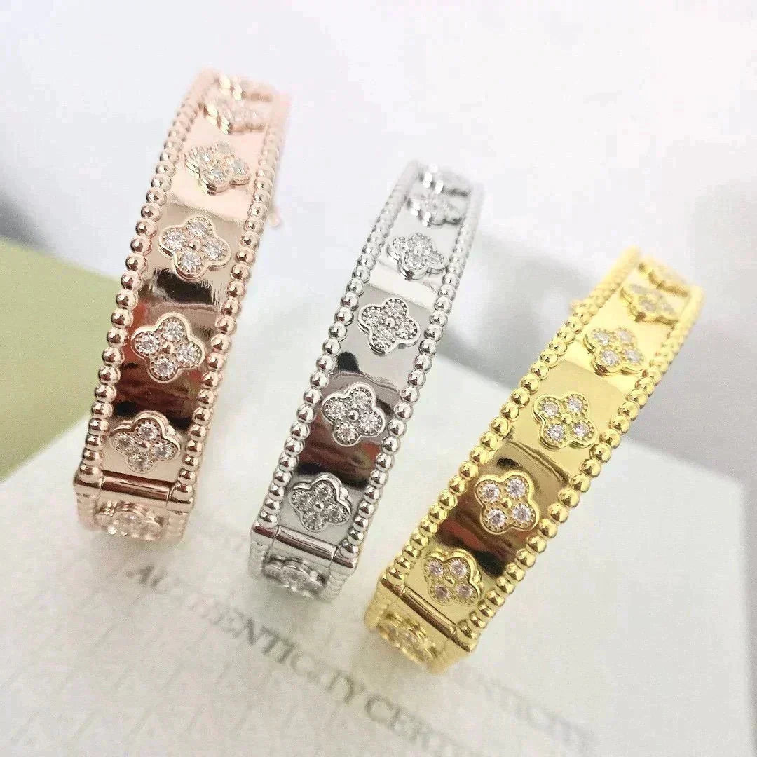 [Vintora]BRACELET CLOVER DIAMANTS 8MM