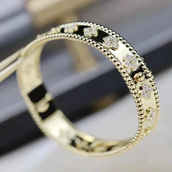 [Vintora]BRACELET CLOVER DIAMANTS 8MM