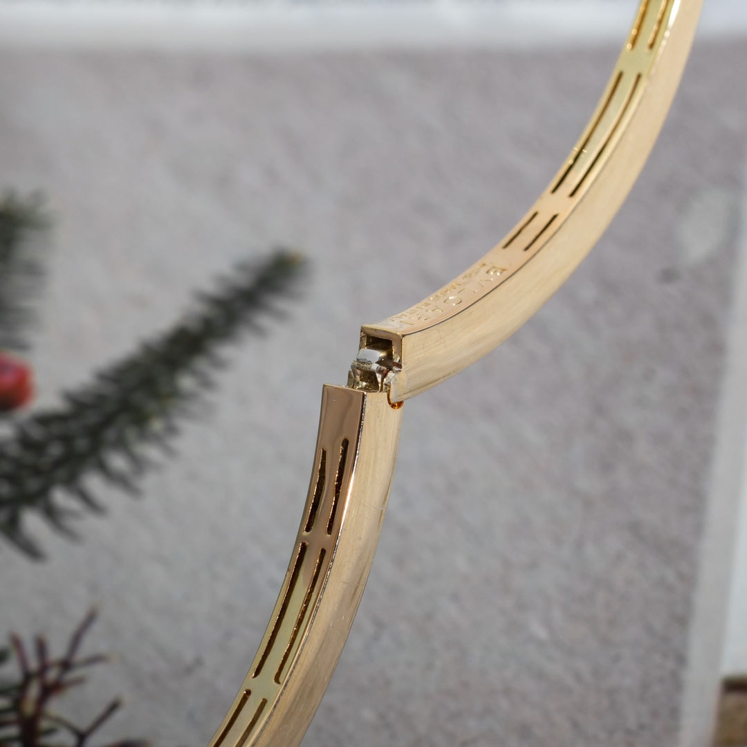 [Vintora]SERPENTI BRACELET PINK GOLD DIAMOND DOUBLE SNAKE