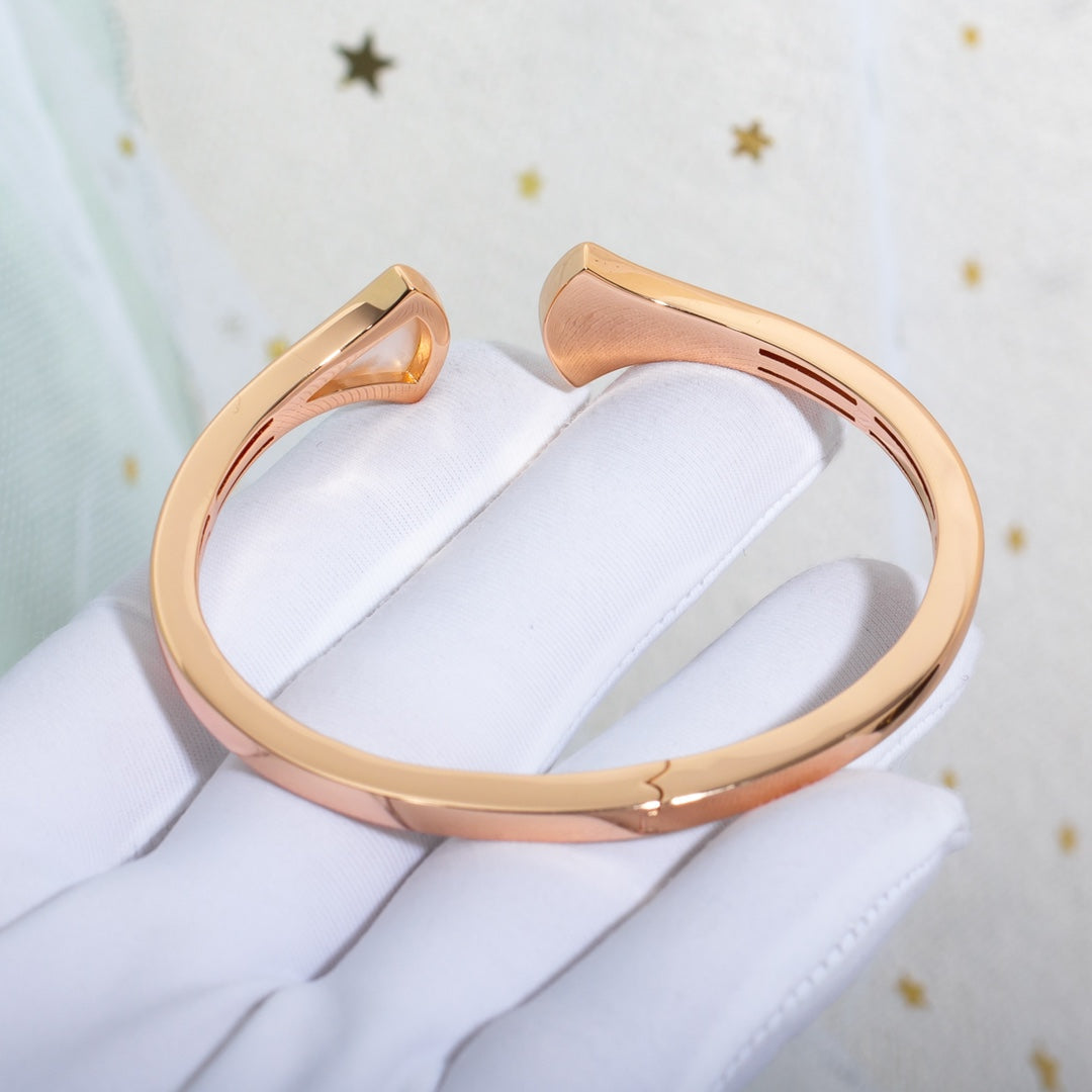 [Vintora]DREAM BRACELET OPEN PINK GOLD MOP DIAMOND