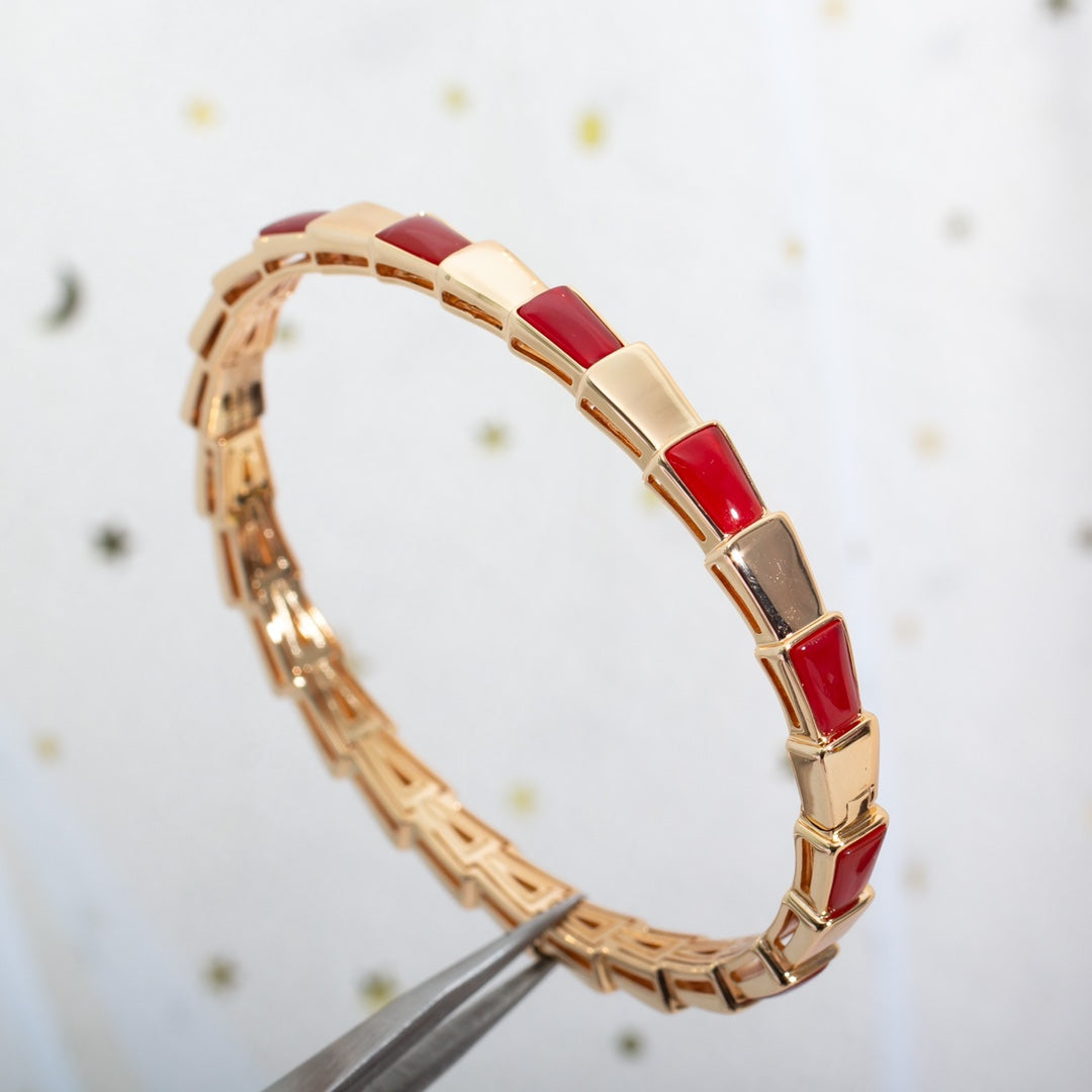 [Vintora]SERPENTI BRACELET PINK GOLD RUBELLITE