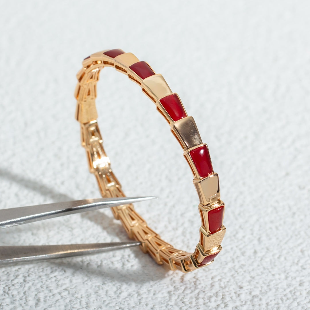 [Vintora]SERPENTI BRACELET PINK GOLD RUBELLITE