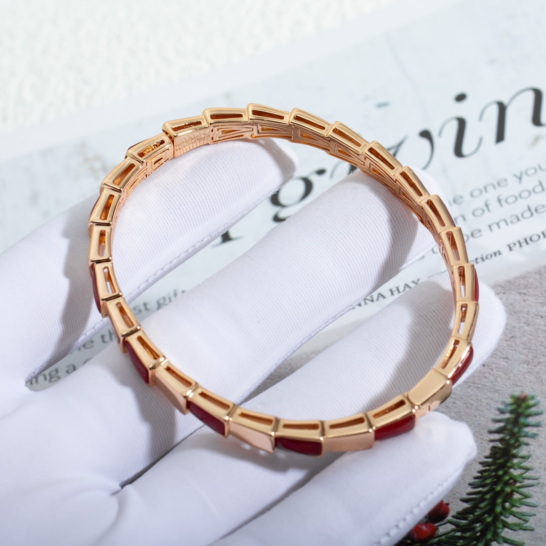 [Vintora]SERPENTI BRACELET PINK GOLD RUBELLITE