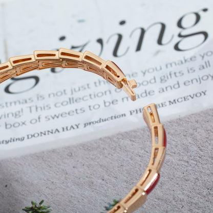 [Vintora]SERPENTI BRACELET PINK GOLD RUBELLITE