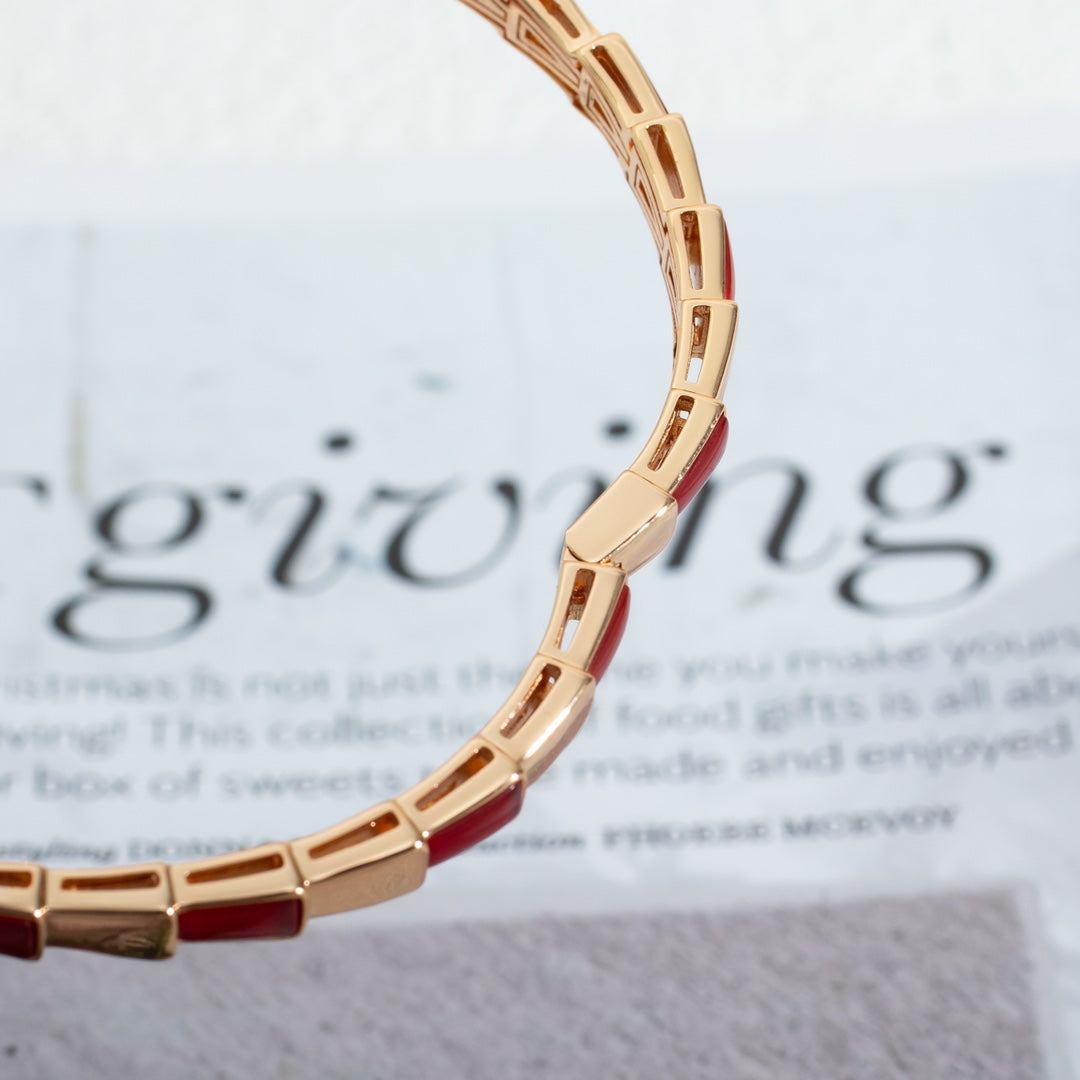 [Vintora]SERPENTI BRACELET PINK GOLD RUBELLITE