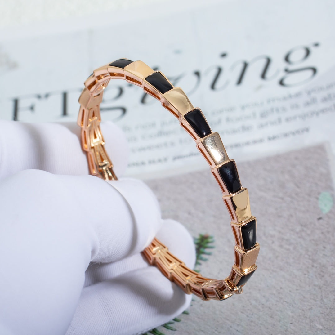 [Vintora]SERPENTI BRACELET PINK GOLD ONYX