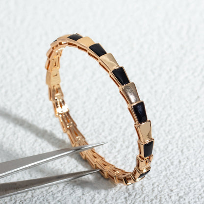 [Vintora]SERPENTI BRACELET PINK GOLD ONYX