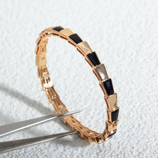 [Vintora]SERPENTI BRACELET PINK GOLD ONYX