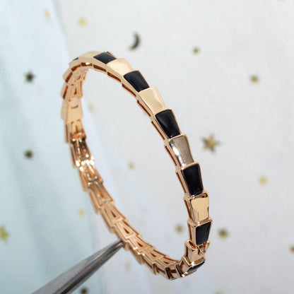 [Vintora]SERPENTI BRACELET PINK GOLD ONYX