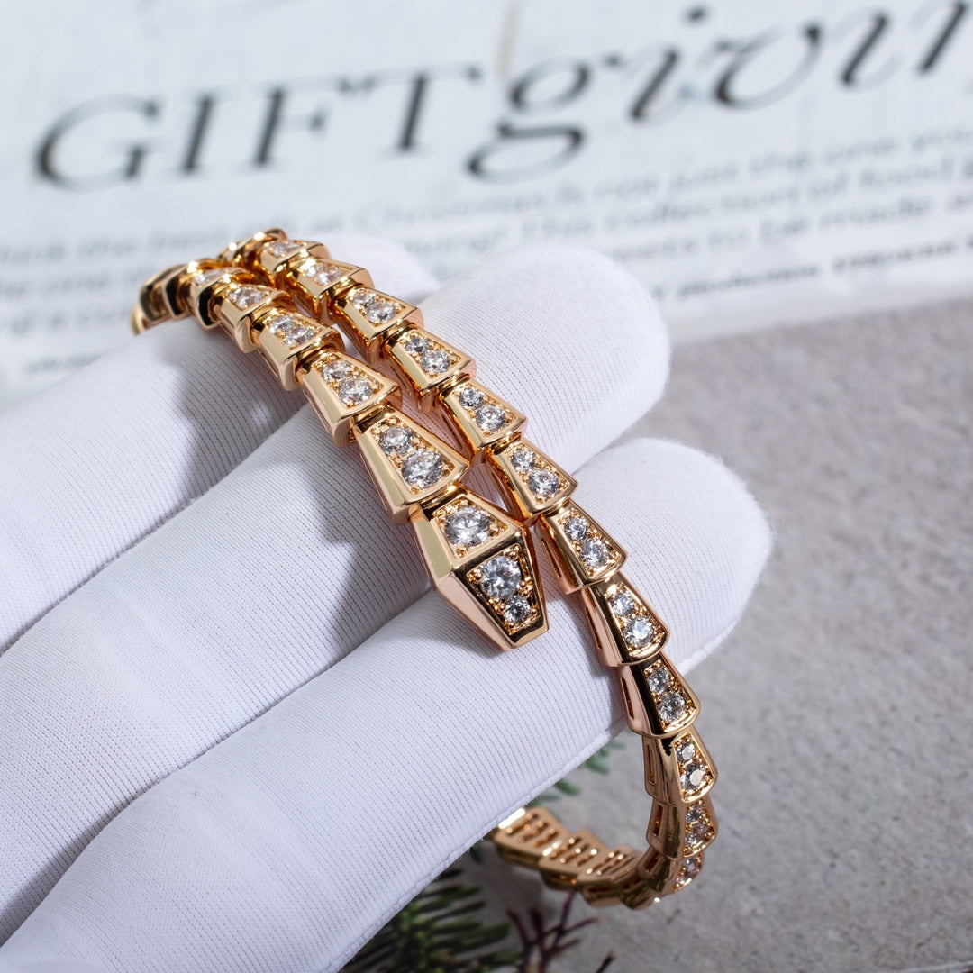 [Vintora]SERPENTI BRACELET 6.8MM PINK GOLD DIAMOND