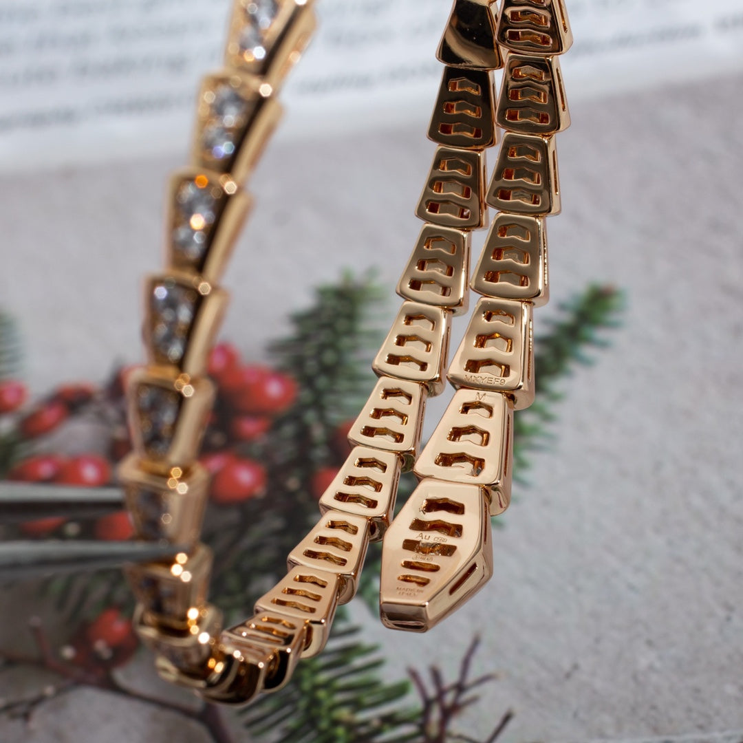 [Vintora]SERPENTI BRACELET 6.8MM PINK GOLD DIAMOND
