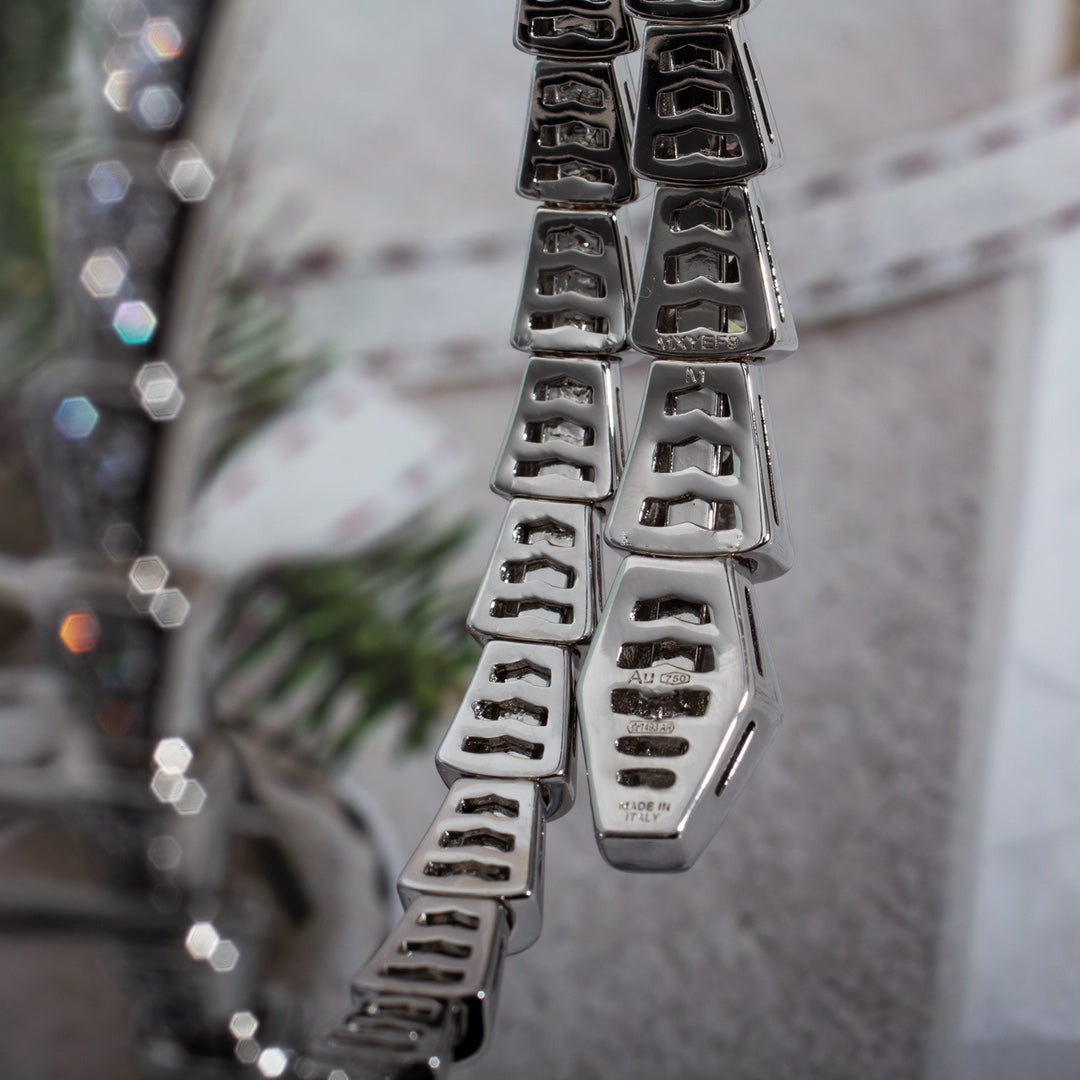 [Vintora]SERPENTI BRACELET 6MM SILVER DIAMOND