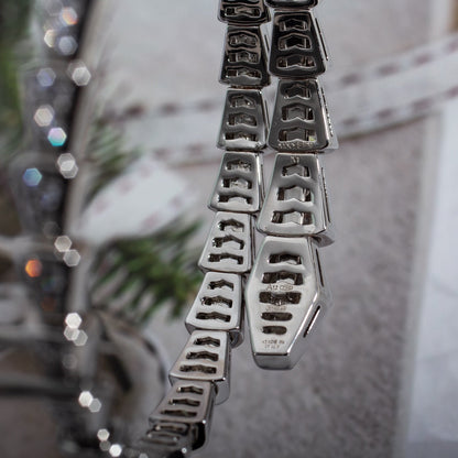 [Vintora]SERPENTI BRACELET 6MM SILVER DIAMOND