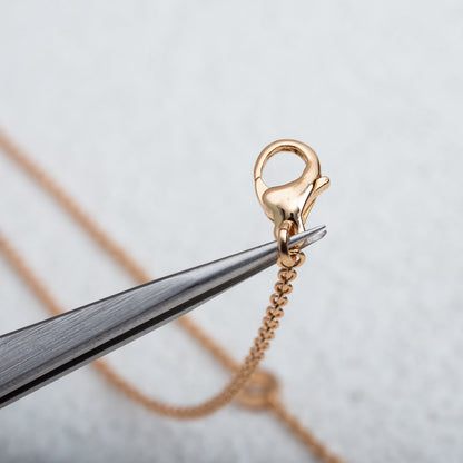 [Vintora]PARENTESI NECKLACE PINK GOLD