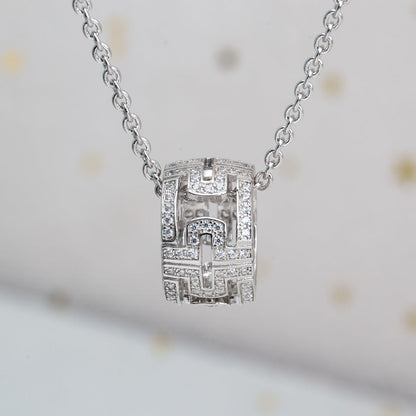 [Vintora]PARENTESI NECKLACE SILVER DIAMOND