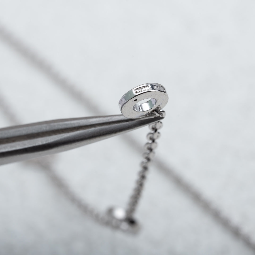 [Vintora]PARENTESI NECKLACE SILVER DIAMOND