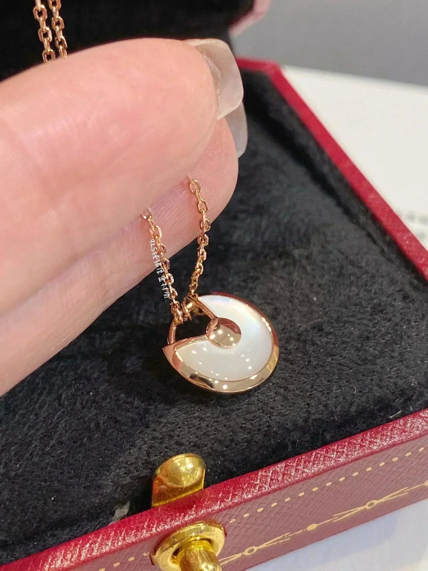 [Vintora]AMULETTE ROSE GOLD MOP NECKLACE