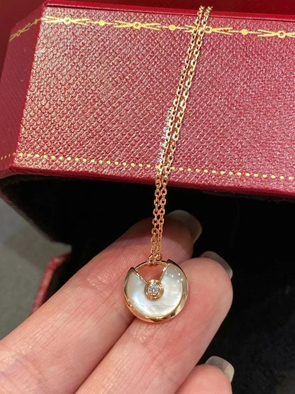 [Vintora]AMULETTE ROSE GOLD MOP NECKLACE