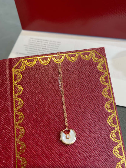[Vintora]AMULETTE ROSE GOLD MOP NECKLACE
