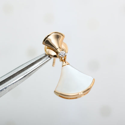 [Vintora]DREAM MOP PINK GOLD EARRINGS