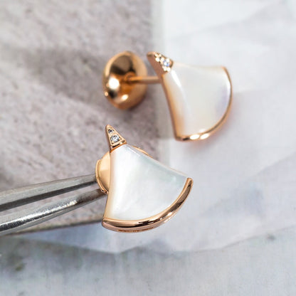 [Vintora]DIVAS DREAM EARRINGS PINK GOLD