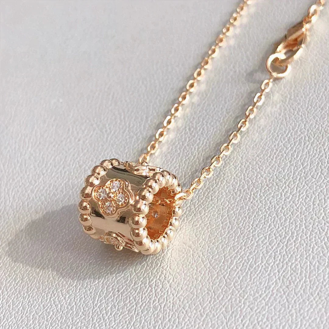 [Vintora]COLLIER PENDENTIF PERLÉ OR / OR ROSE