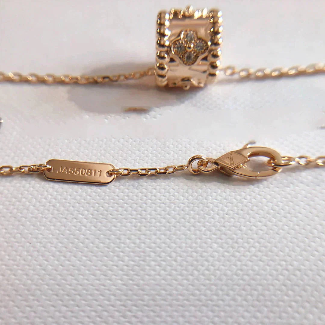 [Vintora]COLLIER PENDENTIF PERLÉ OR / OR ROSE