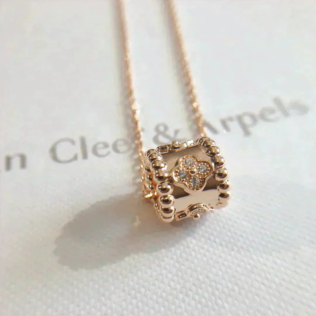 [Vintora]COLLIER PENDENTIF PERLÉ OR / OR ROSE
