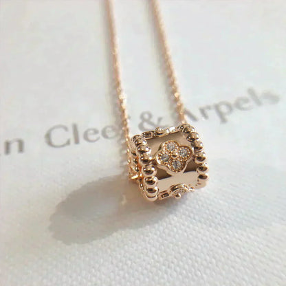 [Vintora]COLLIER PENDENTIF PERLÉ OR / OR ROSE