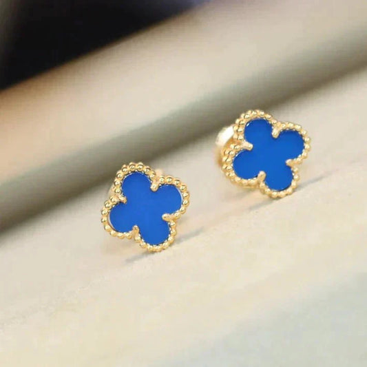[Vintora]CLOVER MINI 9.5MM TURQUOISE EARRINGS