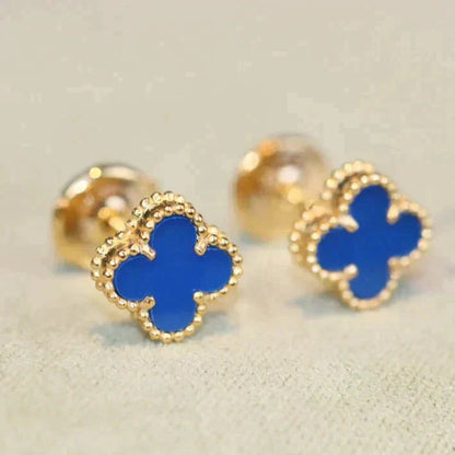 [Vintora]CLOVER MINI 9.5MM TURQUOISE EARRINGS