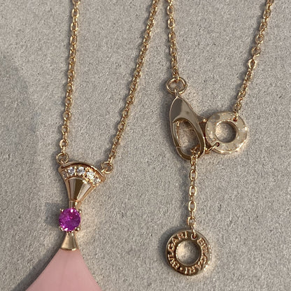 [Vintora]DREAM NECKLACE PINK OPAL