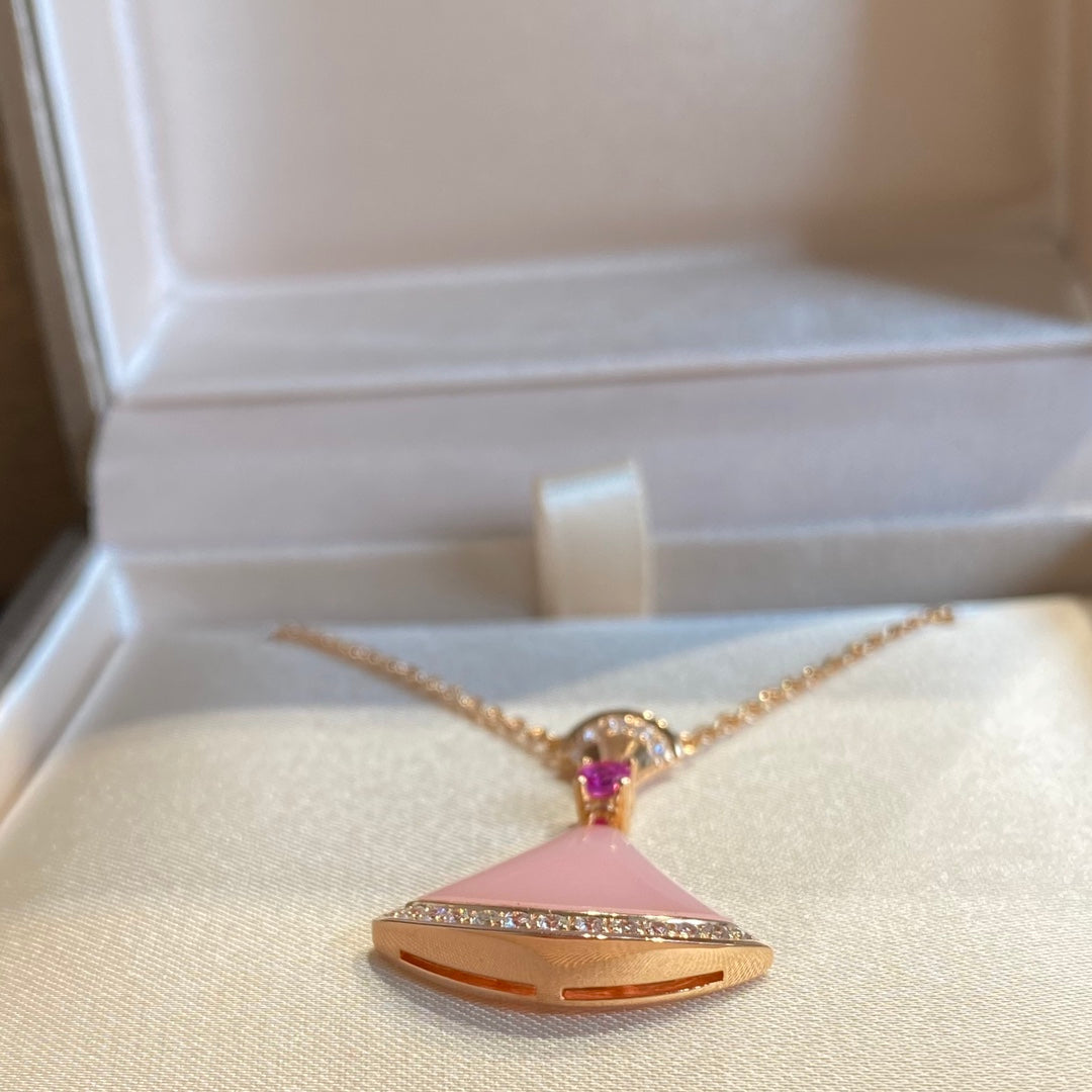 [Vintora]DREAM NECKLACE PINK OPAL